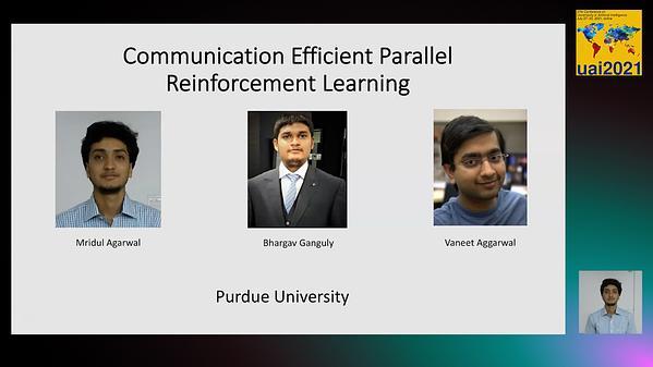 Communication Efficient Parallel Reinforcement Learning