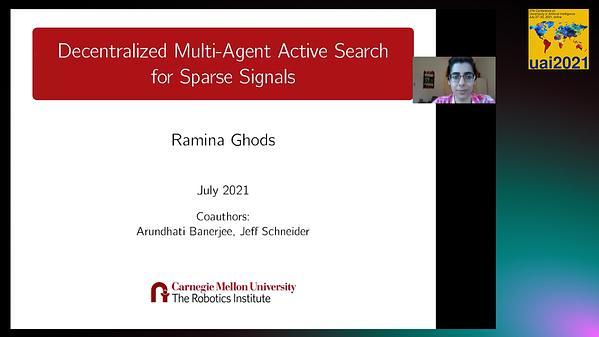 Decentralized Multi-Agent Active Search for Sparse Signals