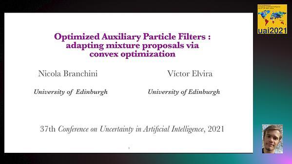 Optimized Auxiliary Particle Filters