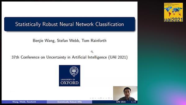 Statistically Robust Neural Network Classification
