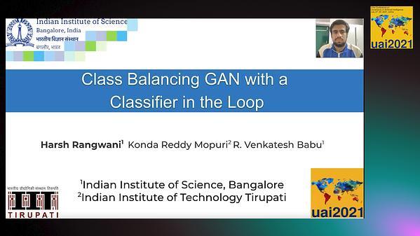 Class Balancing GAN with a Classifier in the Loop