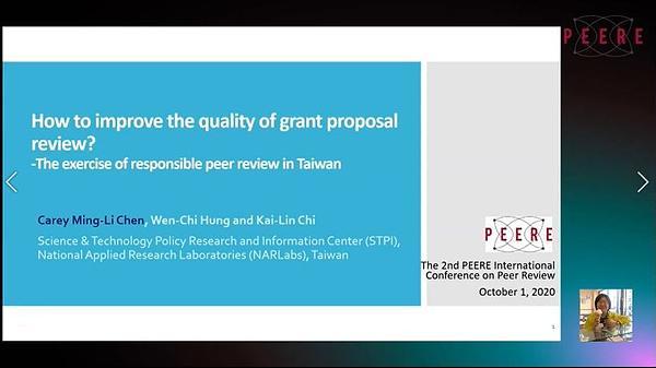 How to improve the quality of grant proposal review? -The exercise of responsible peer review in Taiwan