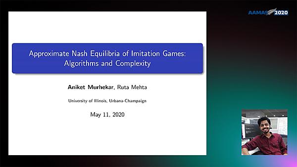 Approximate Nash Equilibria of Imitation Games: Algorithms and Complexity