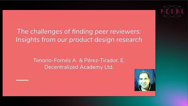 The challenges of finding peer reviewers: Insights from our product design research