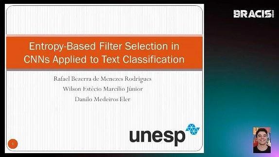 Entropy-Based Filter Selection in CNNs Applied to Text Classification
