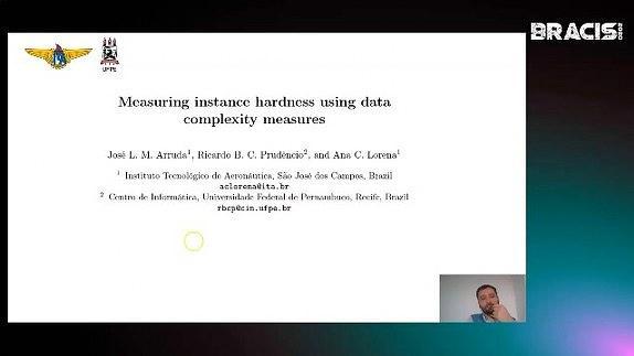 Measuring instance hardness using data complexity measures