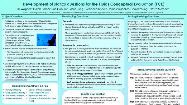 Development of statics questions for the Fluids Conceptual Evaluation (FCE)