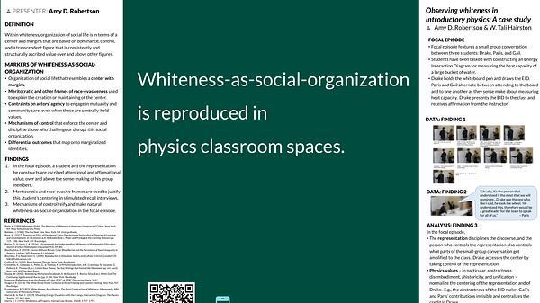 Seeing Whiteness in Introductory Physics: A Case Study
