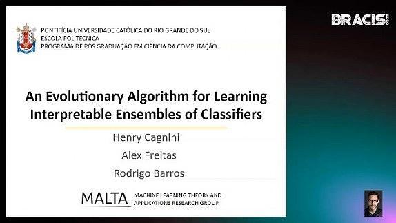 An Evolutionary Algorithm for Learning Interpretable Ensembles of Classifiers