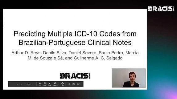 Predicting Multiple ICD-10 Codes from Brazilian Portuguese Clinical Notes