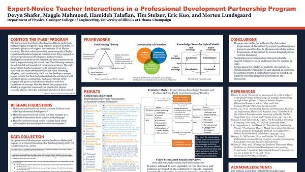 Expert-Novice Teacher Interactions in a Professional Development Partnership Program