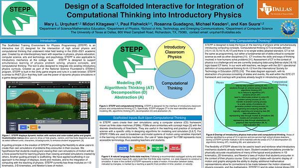 Design of a scaffolded interactive for integration of computational thinking into introductory physics