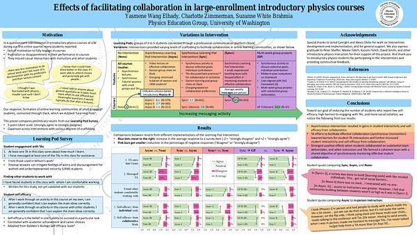 Effects of facilitating collaboration in large-enrollment introductory physics courses