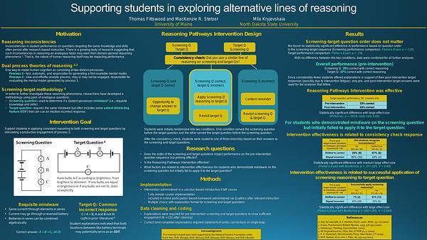 Supporting Students in Exploring Alternative Lines of Reasoning