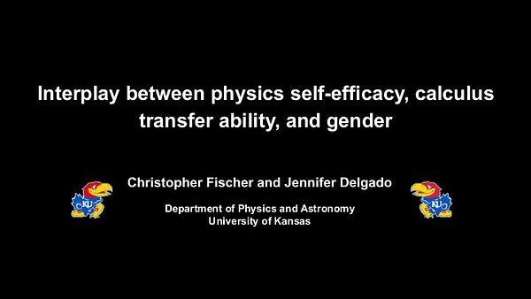 Interplay between physics self-efficacy, calculus transfer ability, and gender