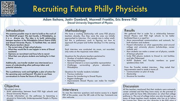 Recruiting Future Philly Physicists