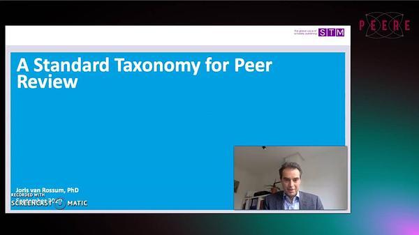 A Standard Taxonomy for Peer Review