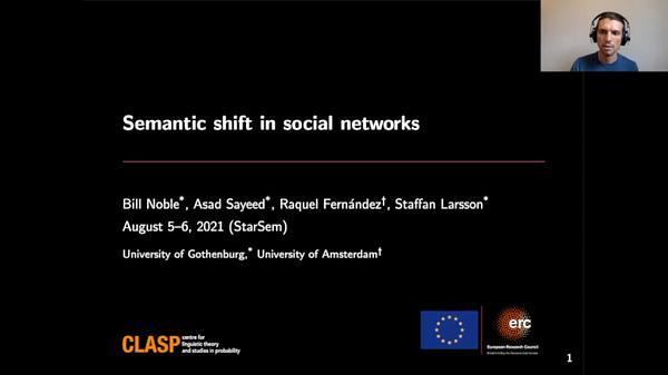 Semantic shift in social networks