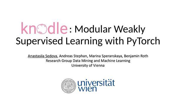 Knodle: Modular Weakly Supervised Learning with PyTorch