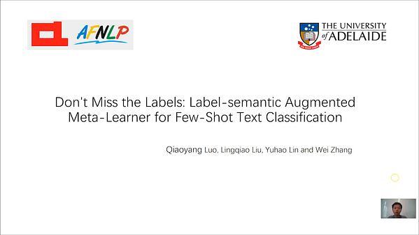 Don’t Miss the Labels: Label-semantic Augmented Meta-Learner for Few-Shot Text Classification