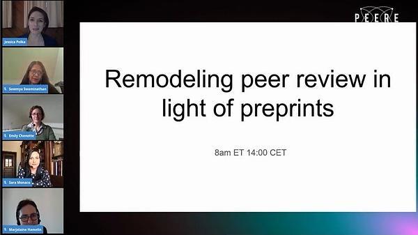 Remodeling Peer Review In Light Of Preprints
