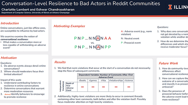 Conversation-Level Resilience to Bad Actors in Reddit Communities