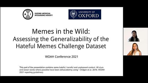 Memes in the Wild: Assessing the Generalizability of the Hateful Memes Challenge Dataset