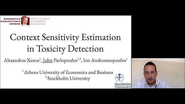 Context Sensitivity Estimation in Toxicity Detection