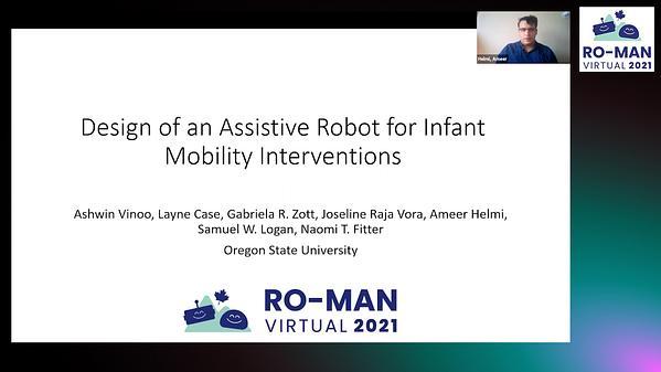 Design of an Assistive Robot for Infant Mobility Interventions