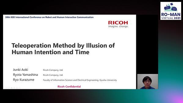 Teleoperation Method by Illusion of Human Intention and Time