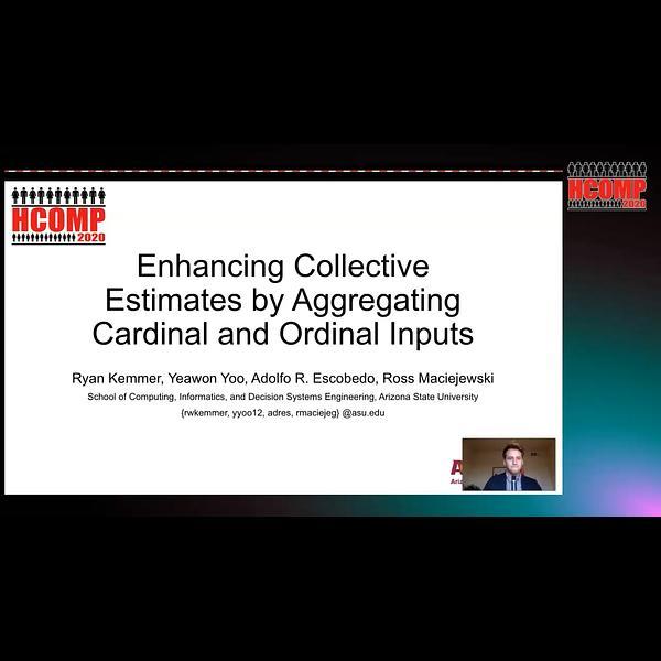 Enhancing Collective Estimates by Aggregating Cardinal and Ordinal Inputs