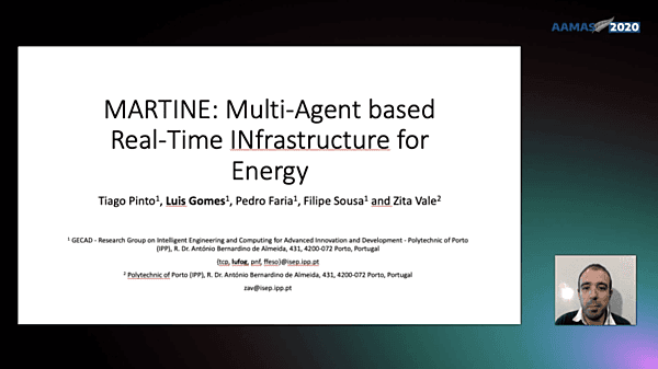 MARTINE: Multi-Agent based Real-Time INfrastructure for Energy