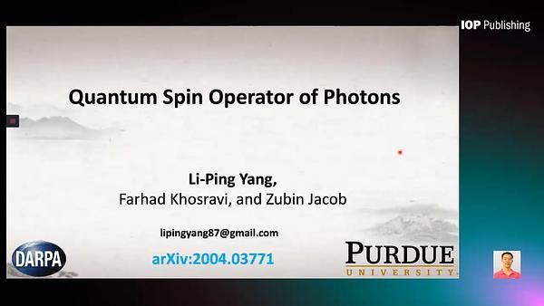 Quantum spin operator of the photon