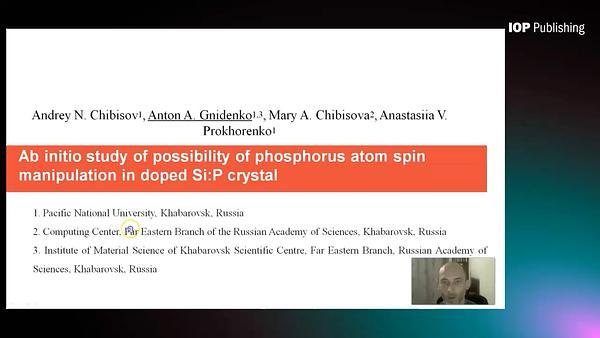 Ab initio study of possibility of phosphorus atom spin manipulation in doped P:Si crystal