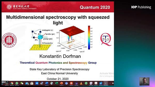Multidimensional spectroscopy with squeezed light