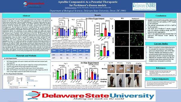 AptaBio Compound-6 As a Potential Therapeutic for Parkinson’s disease models