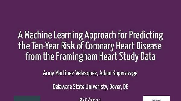 A Machine Learning Approach for Predicting the Ten-Year Risk of Coronary Heart Disease from the Framingham Heart Study Data