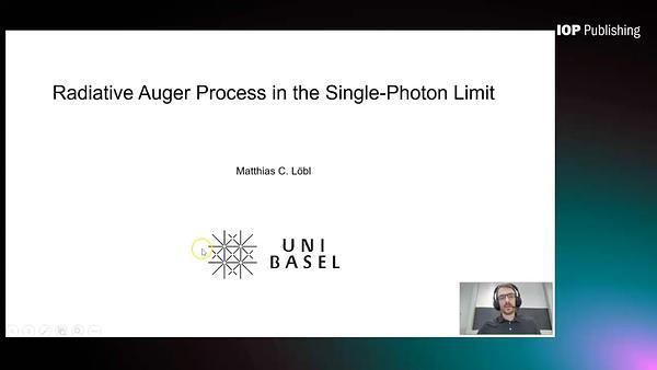 Radiative Auger process in the single-photon limit