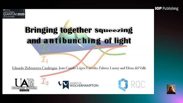 Bringing together squeezing and antibunching of light