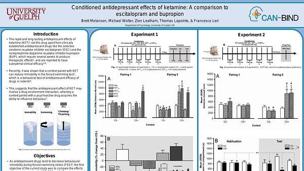 Conditioned effects of a ketamine-paired context: implications for its antidepressant mechanism