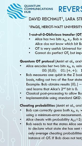 Reversing quantum oblivious transfer