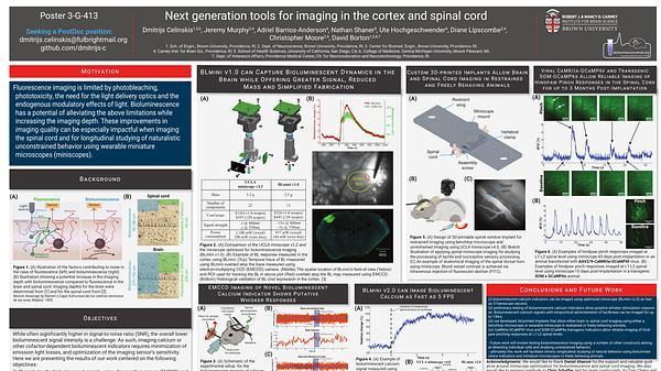 Next generation tools for imaging in the cortex and spinal cord