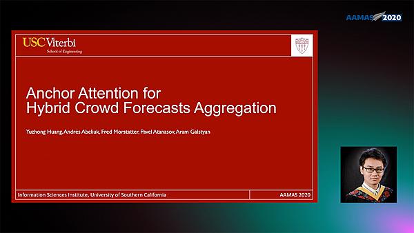 Anchor Attention for Hybrid Crowd Forecasts Aggregation
