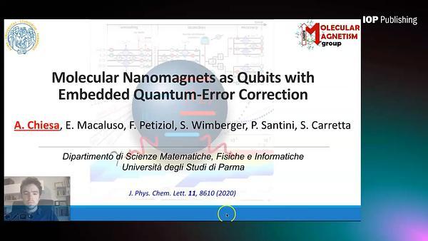 Molecular Nanomagnets as Qubits with Embedded Quantum-Error Correction
