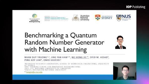 Benchmarking a Quantum Random Number Generator with Machine Learning