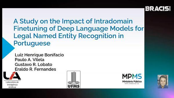 A Study on the Impact of Intradomain Finetuning of Deep Language Models for Legal Named Entity Recognition in Portuguese