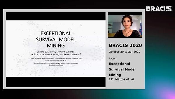 Exceptional Survival Model Mining
