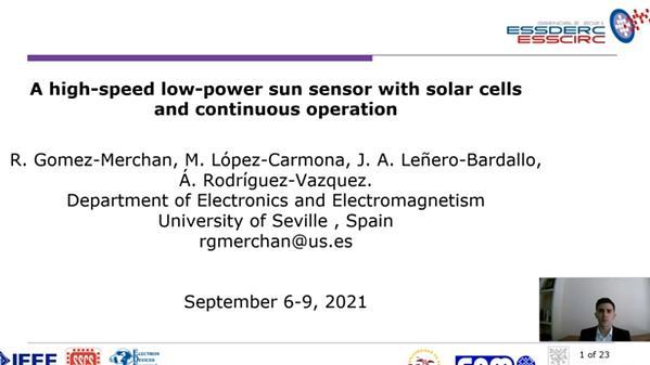 A High-Speed Low-Power Sun Sensor with Solar Cells and Continuous Operation