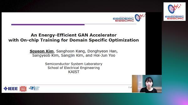An Energy-Efficient GAN Accelerator with On-Chip Training for Domain Specific Optimization