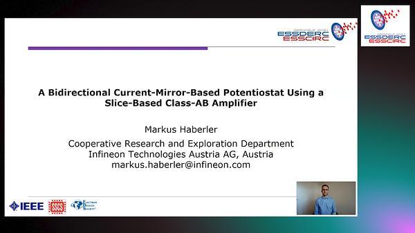A Bidirectional Current-Mirror-Based Potentiostat Using a Slice-Based Class-AB Amplifier